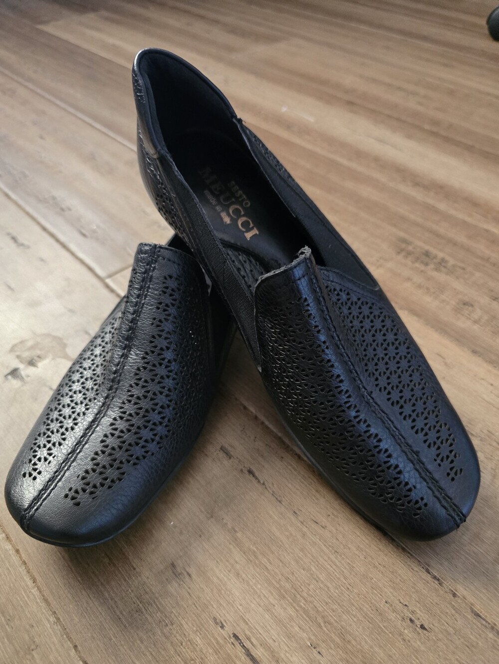 Sesto Meucci Black Loafers Flats
